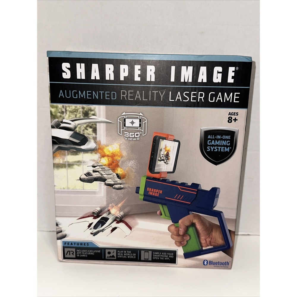 Reality Laser Game Augmented Bluetooth Age 8+ Bluetooth Sharper Image NEW A19